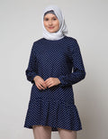 Annisa Long Sleeve Polka Dot Blouse