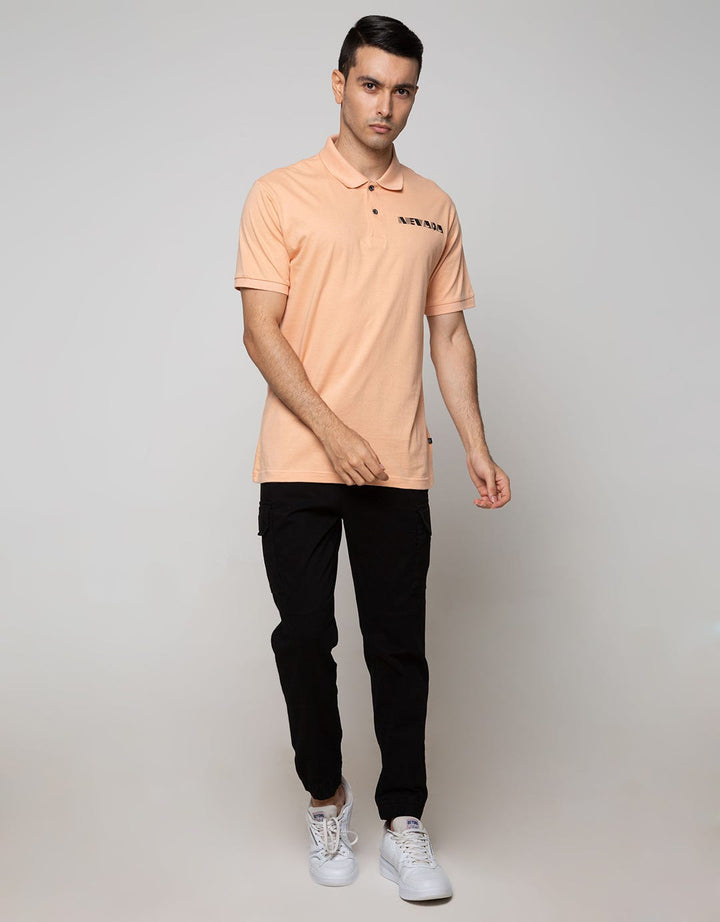 Nevada Short Sleeve Polo Shirt Basic With Print