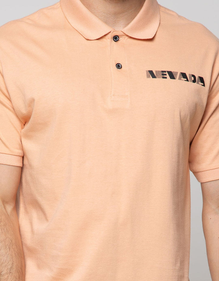 Nevada Short Sleeve Polo Shirt Basic With Print