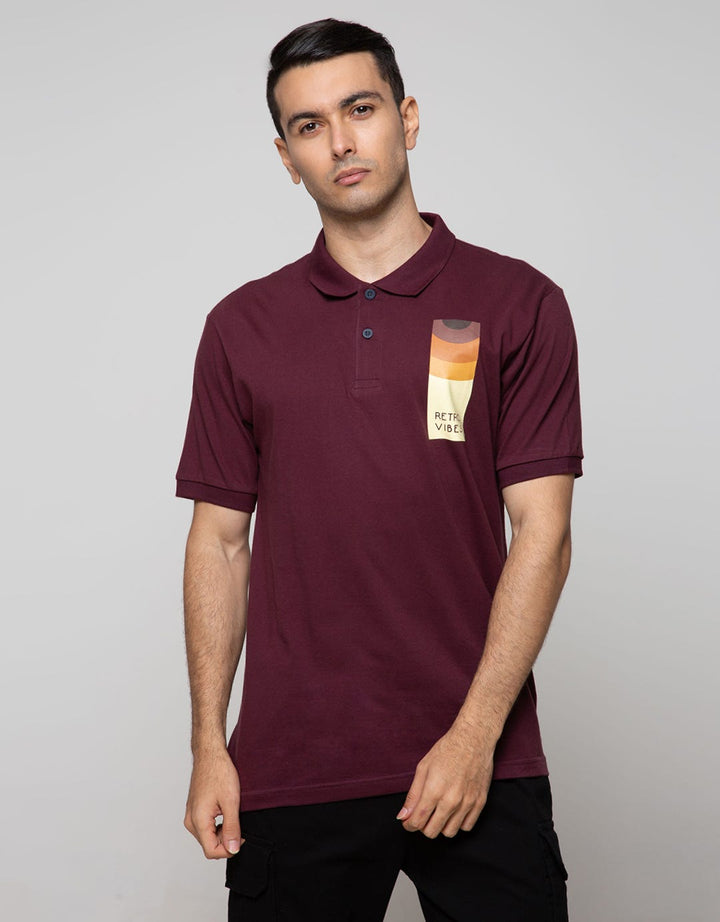Nevada Short Sleeve Polo Shirt Basic With Print