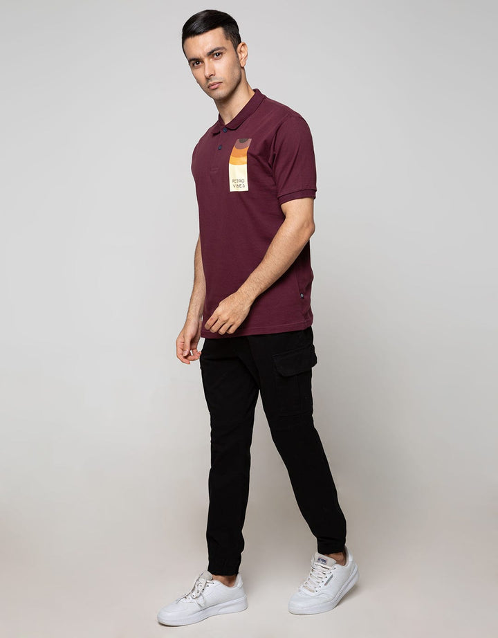 Nevada Short Sleeve Polo Shirt Basic With Print
