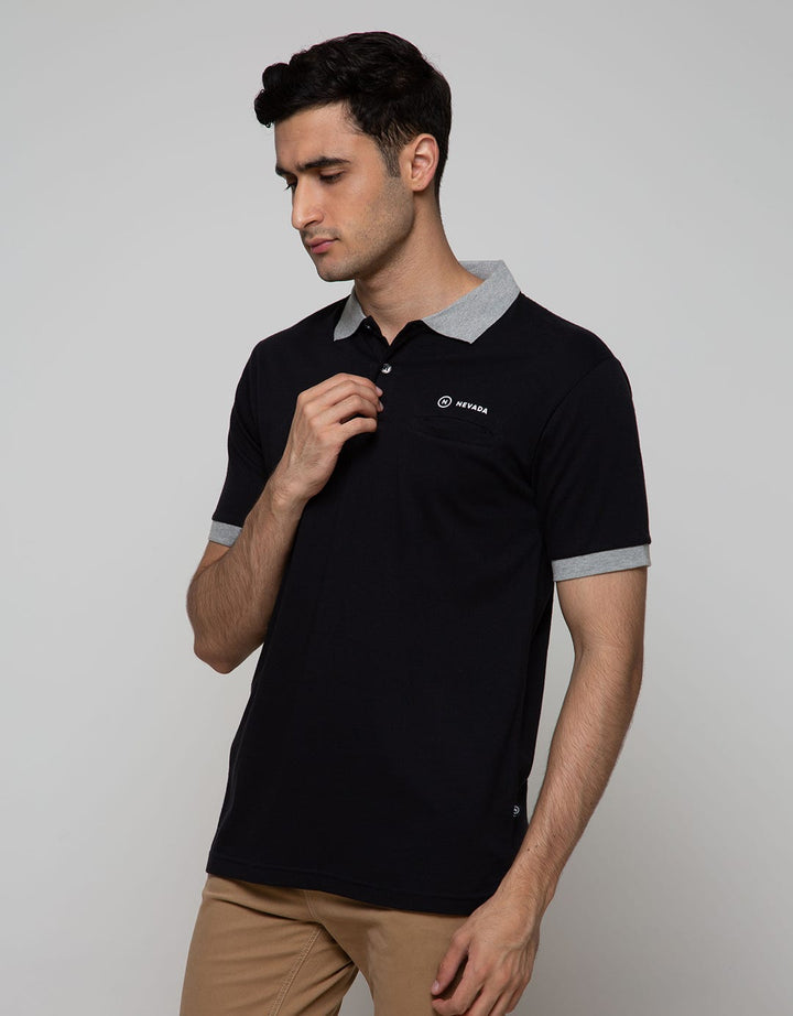 Nevada Short Sleeve Polo Shirt Basic With Print