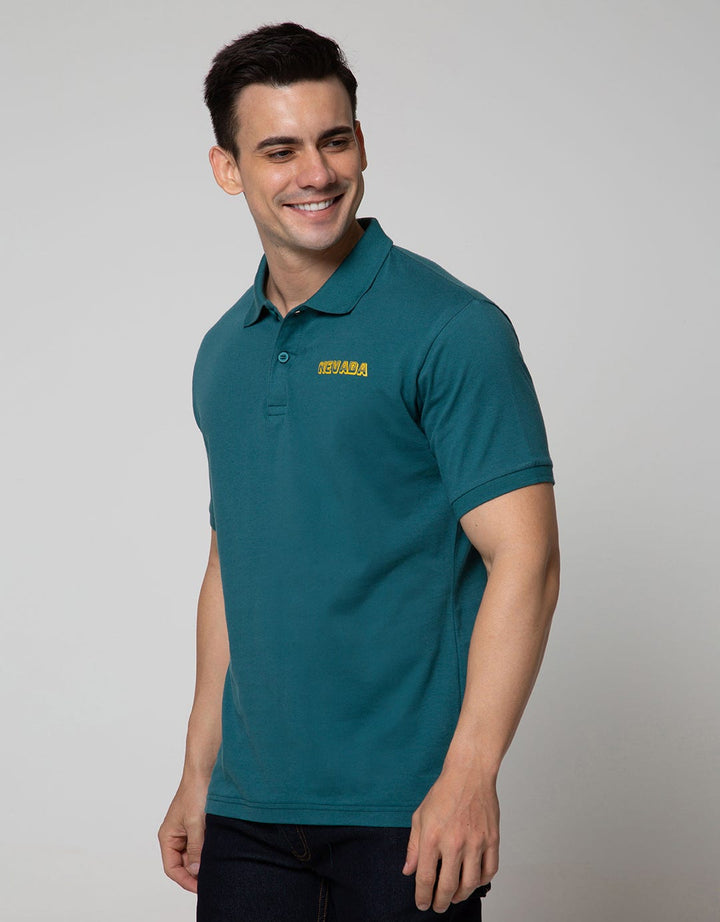 Nevada Short Sleeve Polo Shirt Basic With Print