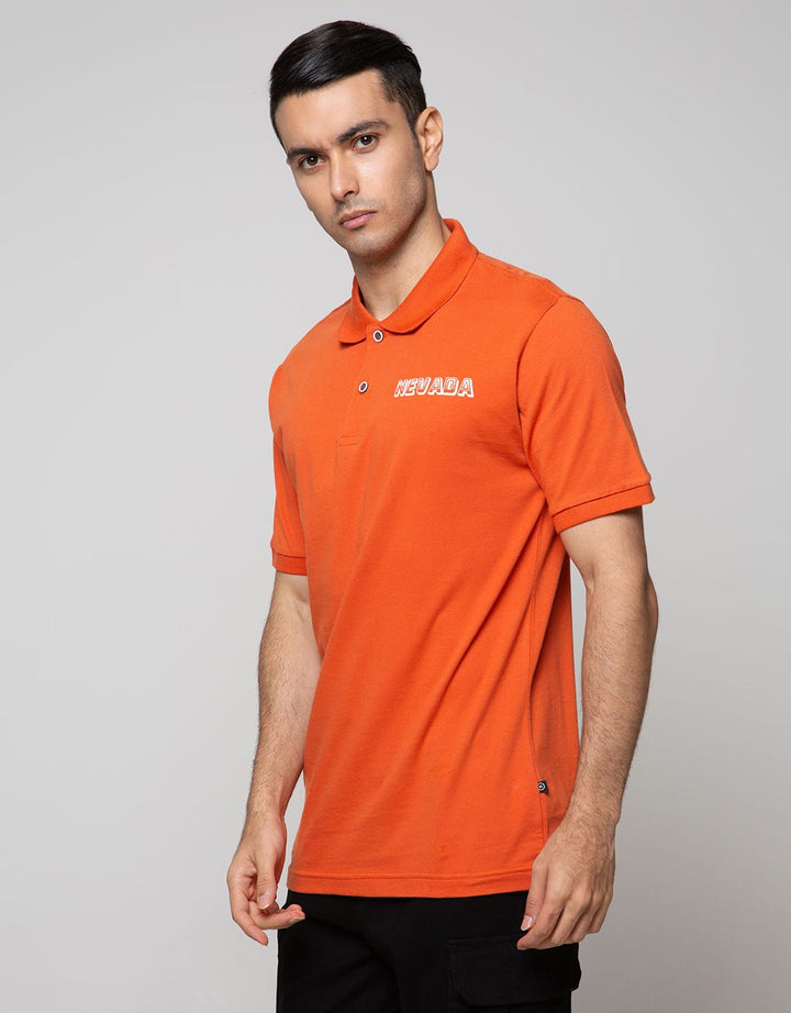 Nevada Short Sleeve Polo Shirt Basic With Print