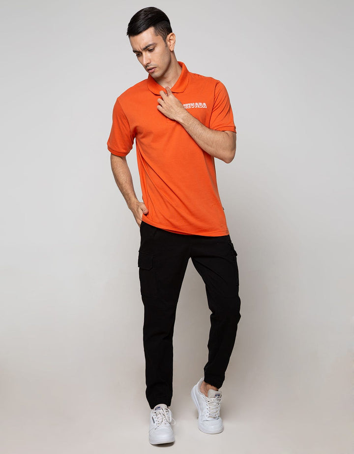 Nevada Short Sleeve Polo Shirt Basic With Print