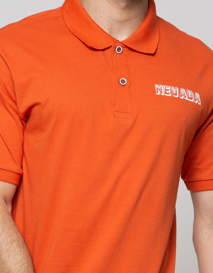 Nevada Short Sleeve Polo Shirt Basic With Print