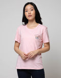 Details Short Sleeve T-Shirt Butterfly Chest Pocket Small