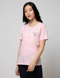 Details Short Sleeve T-Shirt Butterfly Chest Pocket Small