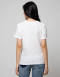 Details Short Sleeve Butterfly Moon Chest T-Shirt