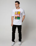 Marvel Characters Chest T-Shirt  Short Sleeve