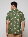 Details Short Sleeve Shirt Rayon Print