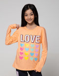 Aero Long Sleeve T-Shirt Basic Love Heart