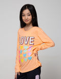 Aero Long Sleeve T-Shirt Basic Love Heart