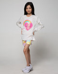 Aero Long Sleeve T-Shirt Basic Heart Rainbow Cloud