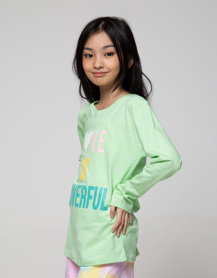 Aero Long Sleeve T-Shirt Basic Love Is Powerful
