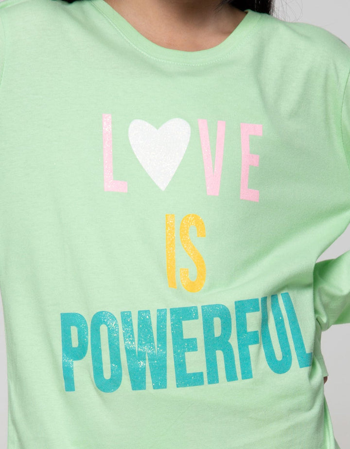 Aero Long Sleeve T-Shirt Basic Love Is Powerful