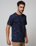 Details Short Sleeve T-Shirt Print Stripe