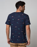 Details Short Sleeve T-Shirt Print Stripe