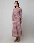 Expand Thalia Long Dress With Waist Straps
