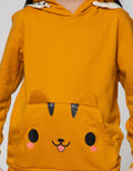 Nevada Sweatshirt Hoodie Cat Face Pockets