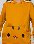 Nevada Sweatshirt Hoodie Cat Face Pockets
