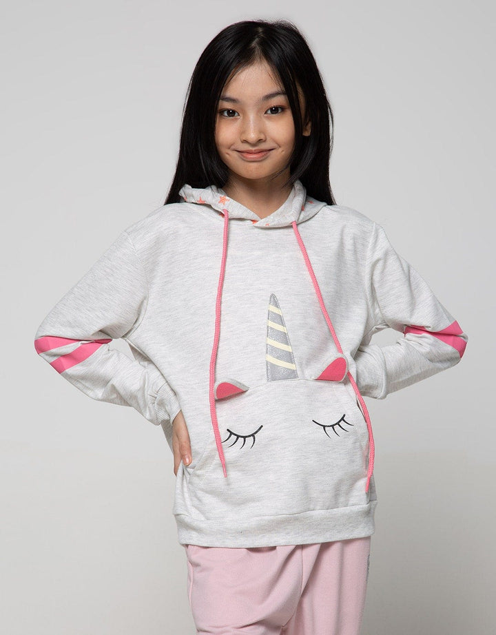 Nevada Sweatshirt Hoodie Unicorn Face Pockets