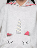 Nevada Sweatshirt Hoodie Unicorn Face Pockets
