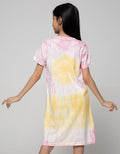 Nevada Short Sleeve Midi Dress T-Shirt 24S Print Tie Dye Cosmic Vibes:Pastel Purp:9-10:Ombre:Ss Midi Dre