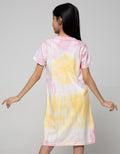 Nevada Short Sleeve Midi Dress T-Shirt 24S Print Tie Dye Cosmic Vibes:Pastel Purp:9-10:Ombre:Ss Midi Dre