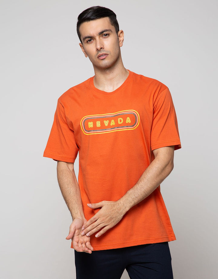 Nevada Short Sleeve T-Shirt Print Logo Brand