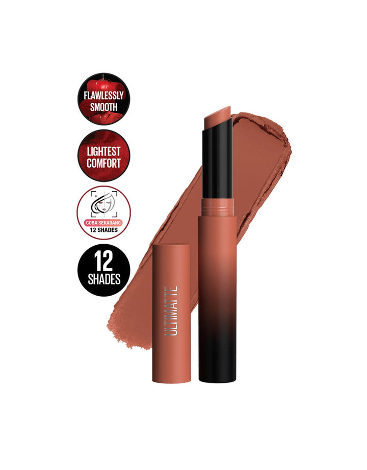 Maybelline Color Sen Ultimatte Slim Lipstick 799 More Taupe
