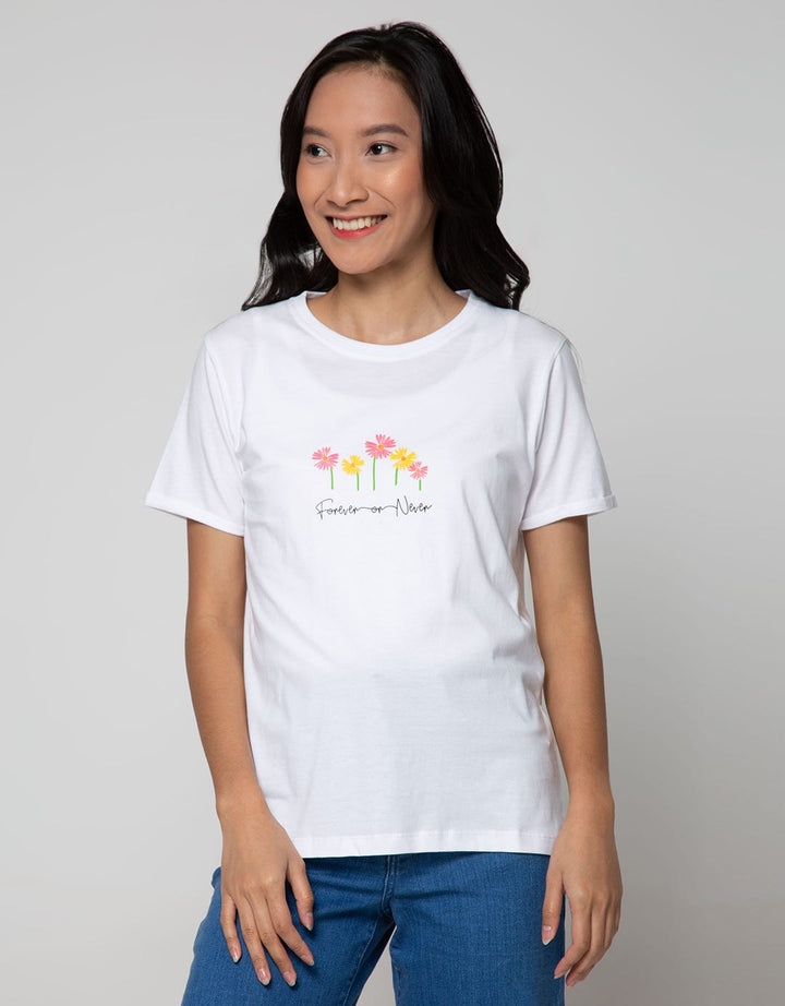 Phenomenal Short Sleeve T-Shirt Wording Flower