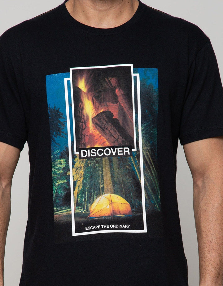 T Zone Short Sleeve T-Shirt Print Photoprint