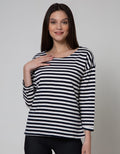 Phenomenal Long Sleeve T-Shirt Dropsleeved Stripe