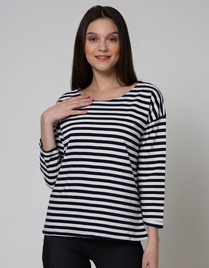Phenomenal Long Sleeve T-Shirt Dropsleeved Stripe
