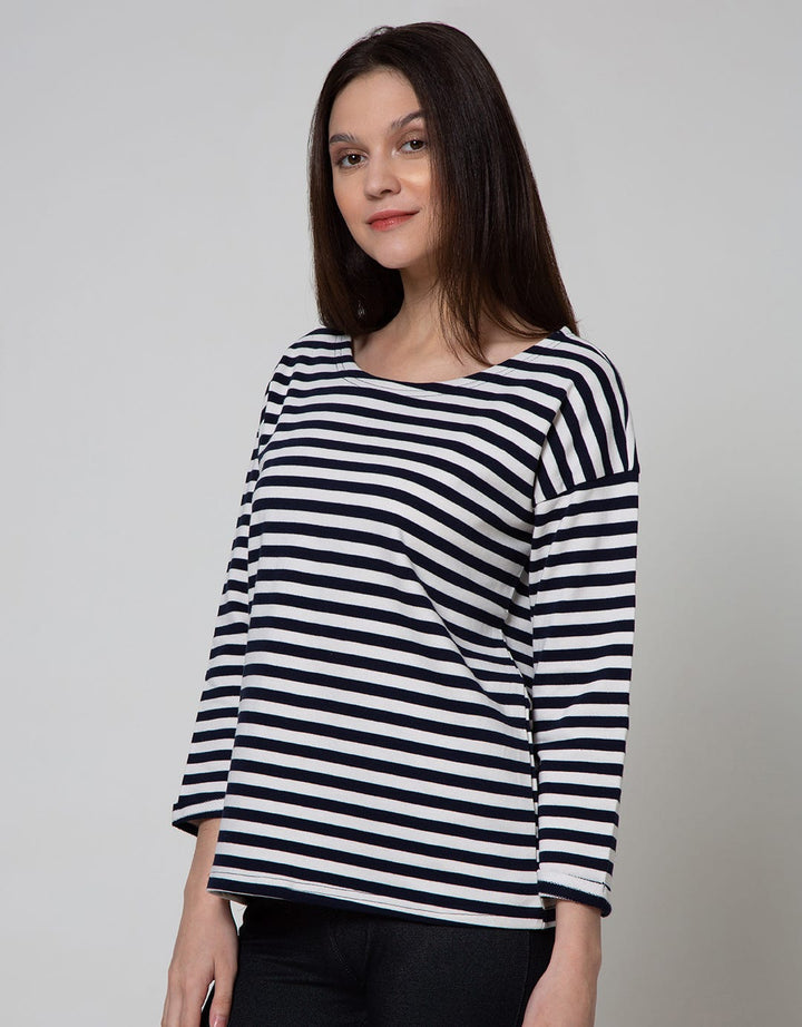 Phenomenal Long Sleeve T-Shirt Dropsleeved Stripe