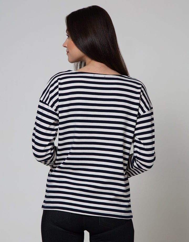 Phenomenal Long Sleeve T-Shirt Dropsleeved Stripe