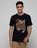 T Zone Short Sleeve T-Shirt Print Graphic Theme Animal Tiger