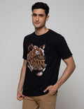 T Zone Short Sleeve T-Shirt Print Graphic Theme Animal Tiger