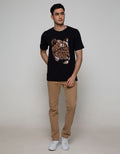 T Zone Short Sleeve T-Shirt Print Graphic Theme Animal Tiger