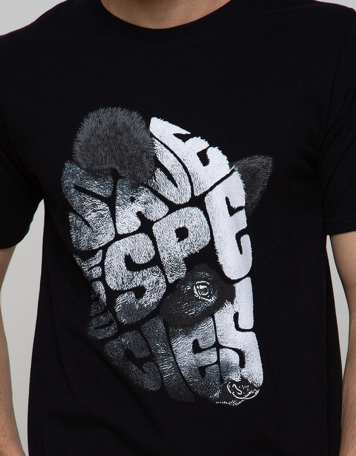 T Zone Short Sleeve T-Shirt Print Graphic Theme Animal Panda