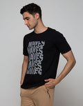 T Zone Short Sleeve T-Shirt Print Graphic Waves