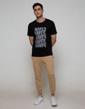 T Zone Short Sleeve T-Shirt Print Graphic Waves