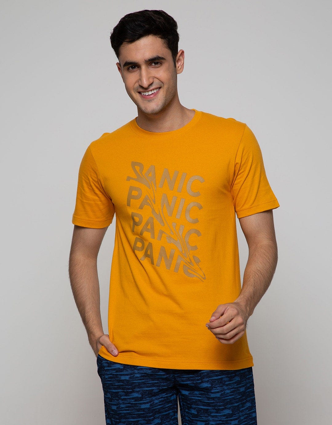 T Zone Short Sleeve T-Shirt Print Graphic Panic