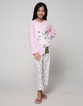 Kidz Too Top  Bottom Set Piyama Oblong Long Pants Cute Cat