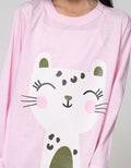 Kidz Too Top  Bottom Set Piyama Oblong Long Pants Cute Cat