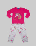 Kidz Too Top Bottom Unicorn Hair Pajama Set