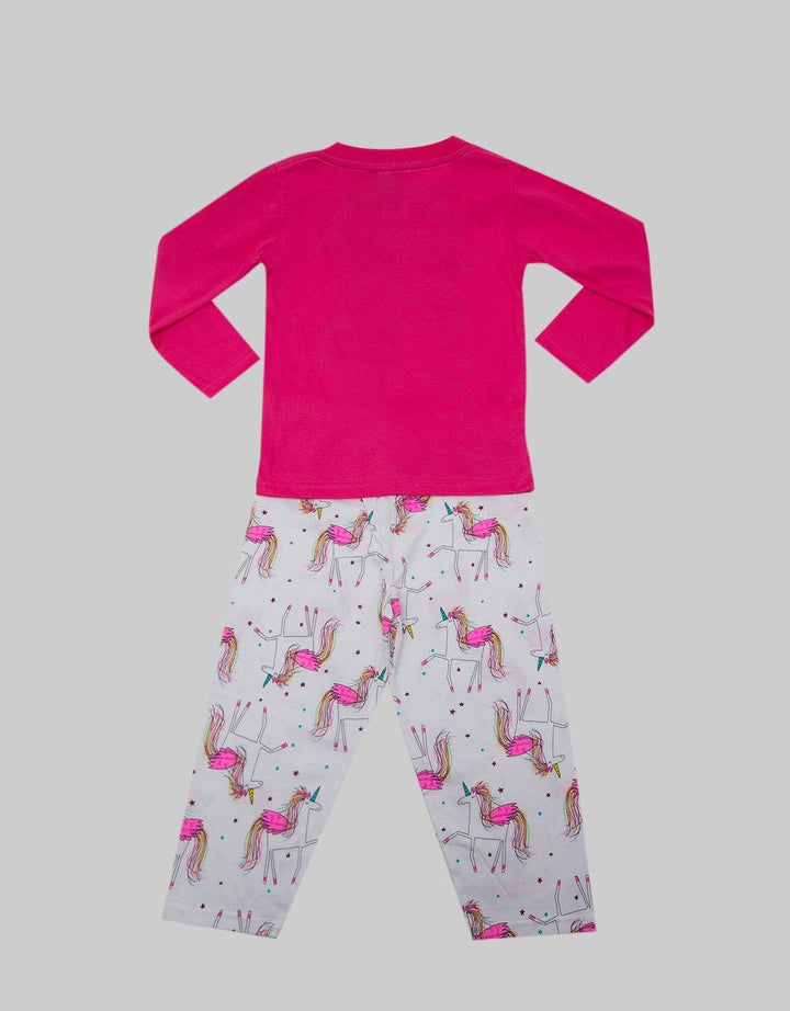 Kidz Too Top Bottom Unicorn Hair Pajama Set