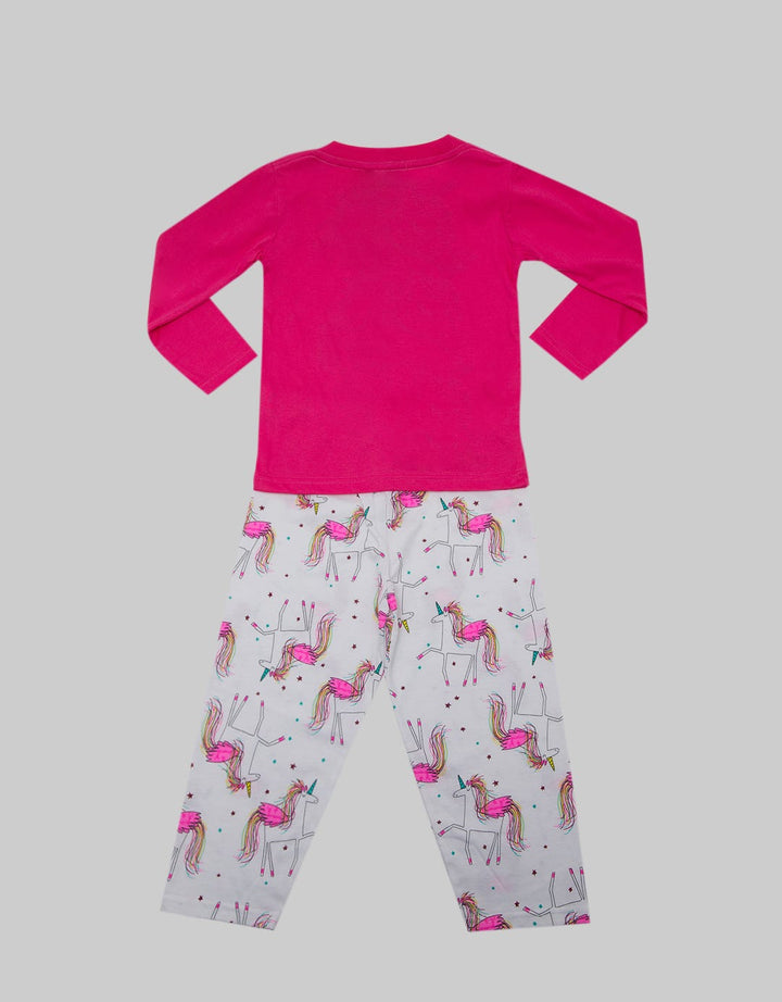 Kidz Too Top Bottom Unicorn Hair Pajama Set