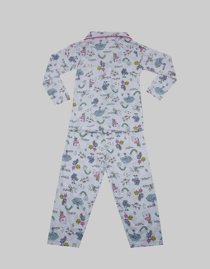 Kidz Too Top  Bottom Set Piyama Kancing Fairy